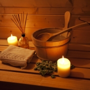 Relax in sauna 
